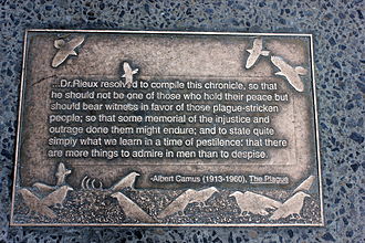 "... Dr Rieux resolved to compile this chronicle ..." Library Walk 5.JPG