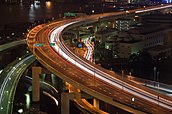 The Bayshore Route at night