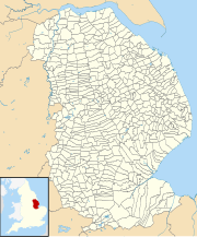 Lincolnshire UK parish map (blank)