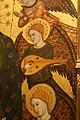 Один з ангелів грає на гітерні. Елемент картини «Діва, що годує немовля». Художник — Лоренцо Сарагоса. Іспанія, кін. XIV століття.