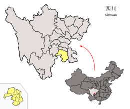 Yibin - Mapa