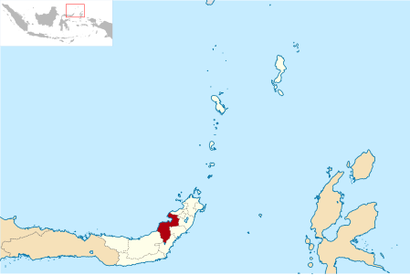 Peta Kabupaten Minahasa Selatan di Sulawesi Utara