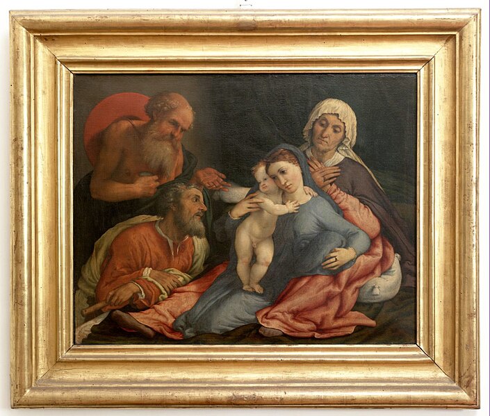 File:Lotto - firma - Madonna con Bambino, San Girolamo, San Gioacchino e Sant'Anna.jpg