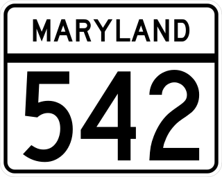 <span class="mw-page-title-main">Maryland Route 542</span> State highway in Maryland, United States