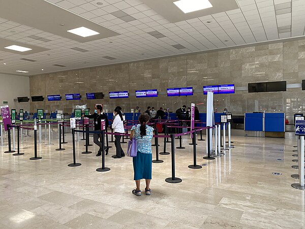 Check-in area