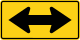 Zeichen W1-7 Doppelpfeil