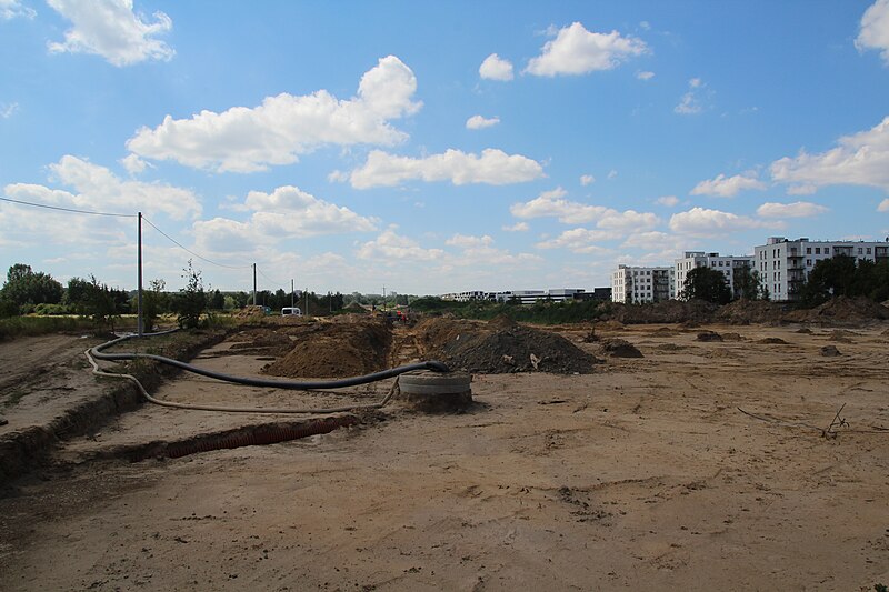 File:MW, 06.07.2018, Construction of Expressway S2, Miasteczko Wilanów, 1.jpg