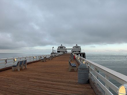The Malibu pier near Surfrider Beach
