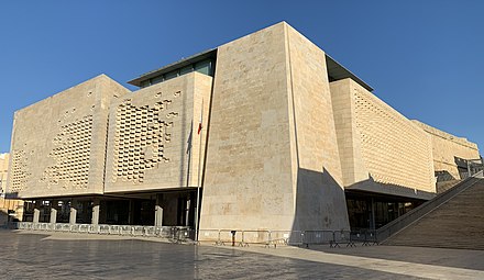 The Parliament House in Valletta