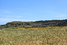 Fort Mosta (left) and the Victoria Lines (right), as viewed from the limits of St. Paul's Bay Malta - St.Paul's Bay + Fort Mosta + Victoria Lines 02 ies.jpg