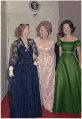 Pat (center) with daughter Julie (right) and former First Lady Mamie Eisenhower, 1973