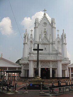 Manarcaud Town in Kerala, India