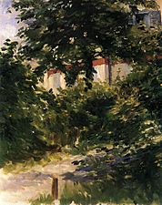 Edouard Manet, La Maison dans le feuillage, 1882.
