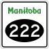 Provincial Road 222 marker