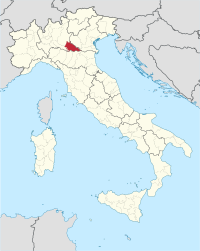 Položaj Provincije Mantova u Italiji