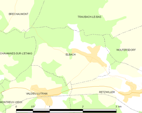 Poziția localității Elbach