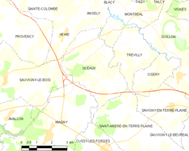 Mapa obce Sceaux