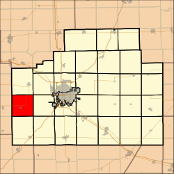 Map highlighting Allin Township, McLean County, Illinois.svg