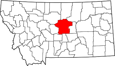 Map of Montana highlighting Fergus County.svg