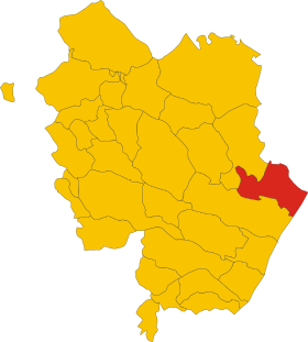 Localização de Bernalda