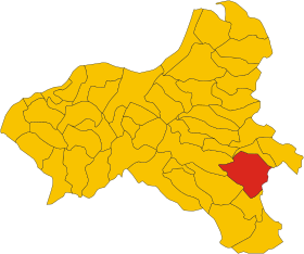 Map of comune of Serra San Bruno (province of Vibo Valentia, region Calabria, Italy).svg
