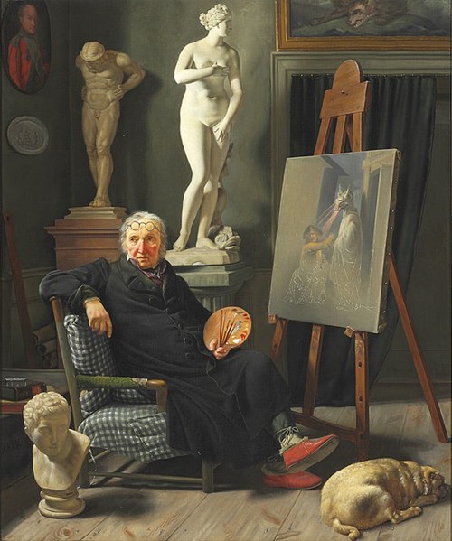 File:Martinus Rørbye - C.A. Lorentzen i sit atelier, før 1828, Nivaagaards Malerisamling.jpg