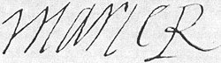 I. Mária aláírása