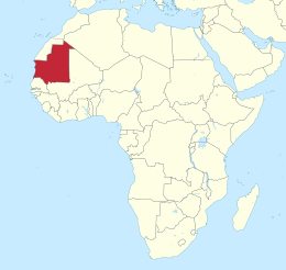 Map of Mauritania