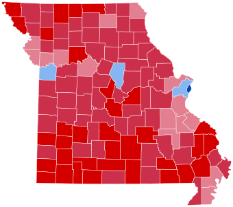 Résultats de l'élection présidentielle du Missouri 2012.svg