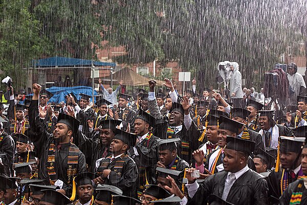 Morehouse's 2013 graduates during President Obama commencement address