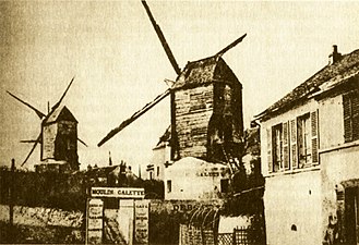 1880'lerde Montmartre mahallesi.