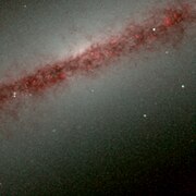 Bližnja infrardeča slika Hubblovega teleskopa (HST) od NGC 891. Avtorji: HST/NASA/ESA