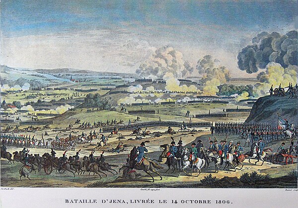 The battle of Jena in 1806