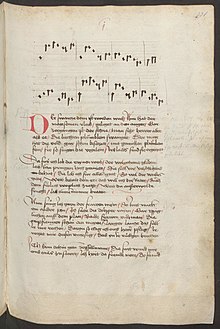 Melody and text of Neidhart's song Der schwarze dorn (MS c)