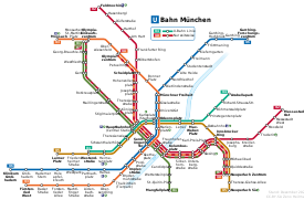 Carte topologique du métro de Munich