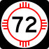 Značka státní silnice 72
