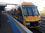 New South Wales A set on platform 1 at Campbelltown Station.jpg