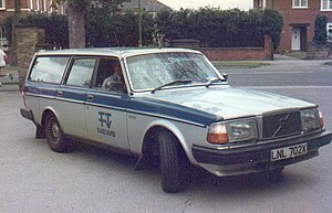 A car with the Tyne Tees logo emblazoned on the door.