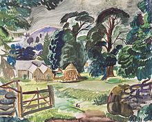 Perthshire Farm, Watercolour and Gouache, ca 1937 No13 Perthshire Farm .jpg