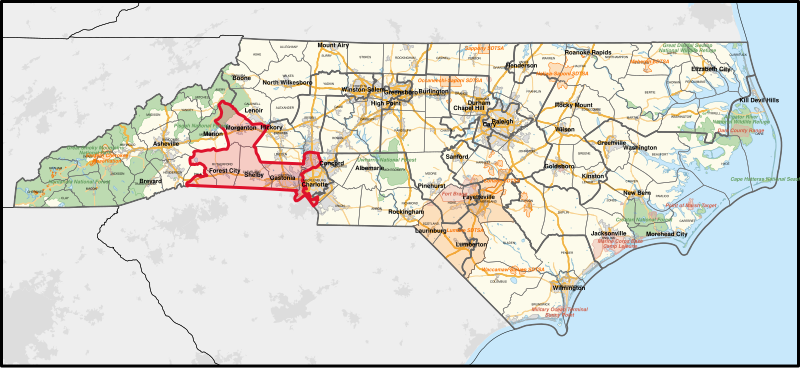 File:North Carolina's 14th congressional district (since 2025).svg