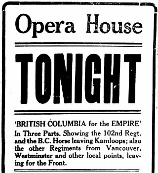 <i>British Columbia for the Empire</i> (1916 film) 1916 film by Arthur D. Kean