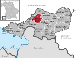 Kaart van Opfenbach