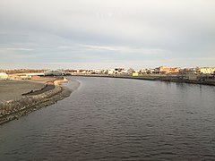 Passaic River in Downtown Newark in 2017