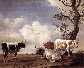 Quatre taureaux (vers 1650), Galerie Sabauda, Turin