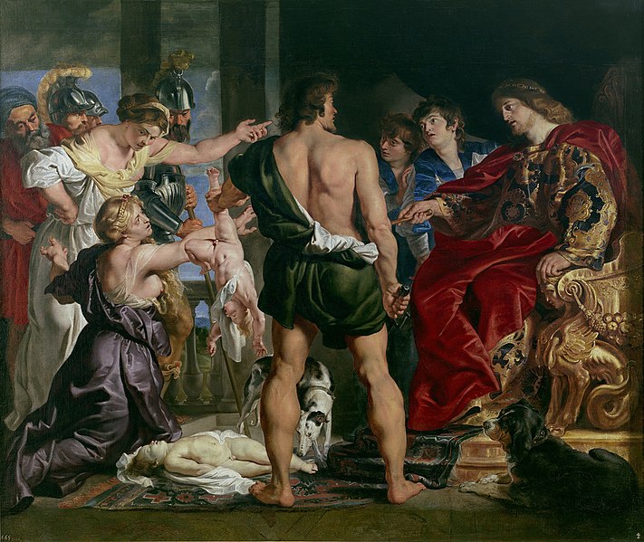 File:Peter Paul Rubens - Het oordeel van Salomo, Salomo beveelt een soldaat het levende kind in tweeën te snijden , De ware m - P001543 - Museo del Prado.jpg