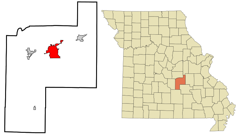 File:Phelps County Missouri Incorporated and Unincorporated areas Rolla Highlighted.svg