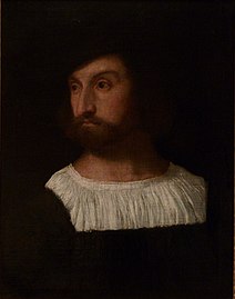 Titien (1488/1489-1575), Portrait d'homme, vers 1515-1520, huile sur toile, 60 × 46,2 cm.