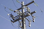 Overhead line pole