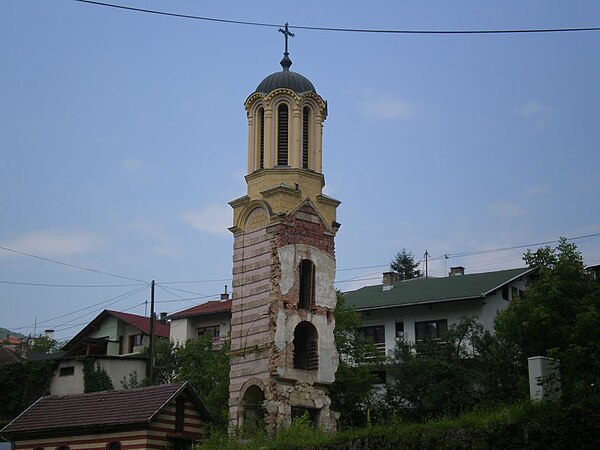 The ruins of the Orthodox church in Jajce