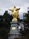 Monument of the Sacred Heart near the presbytery